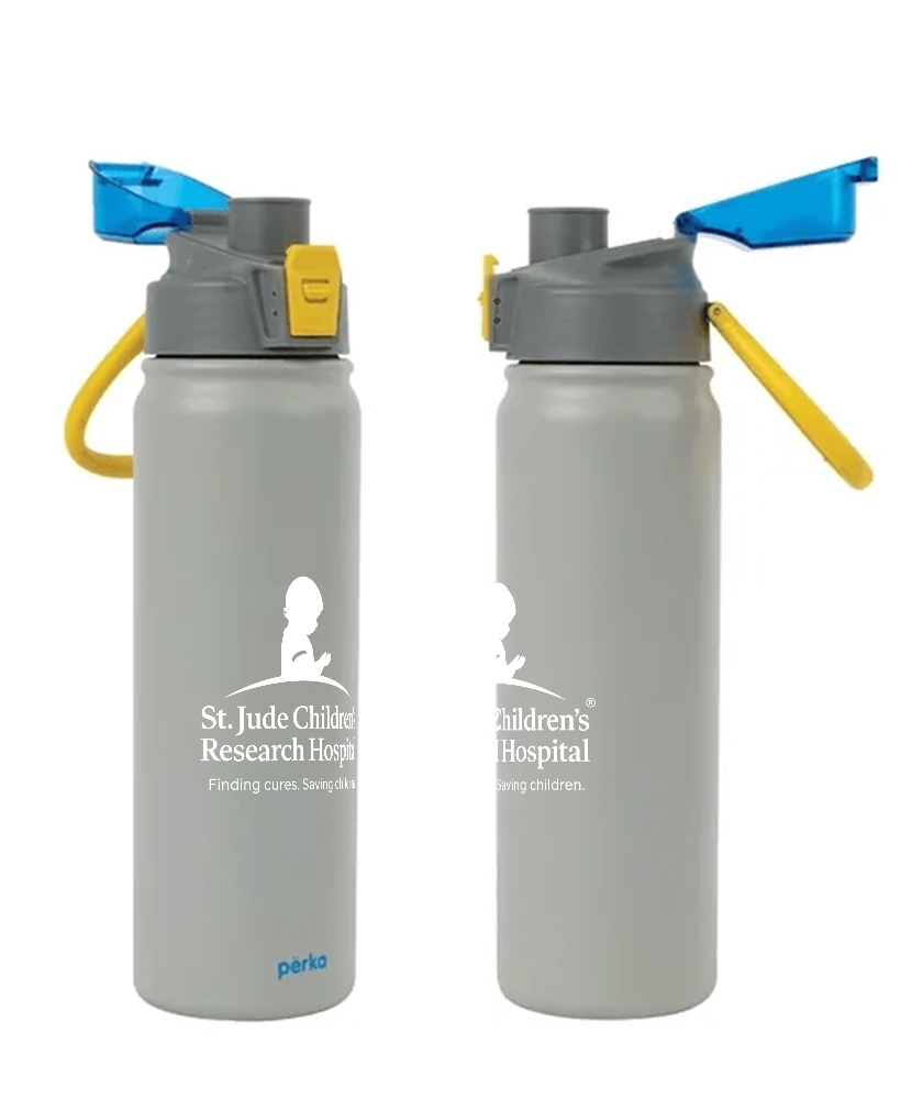 St. Jude Stainless Steel Water Bottle - Grey